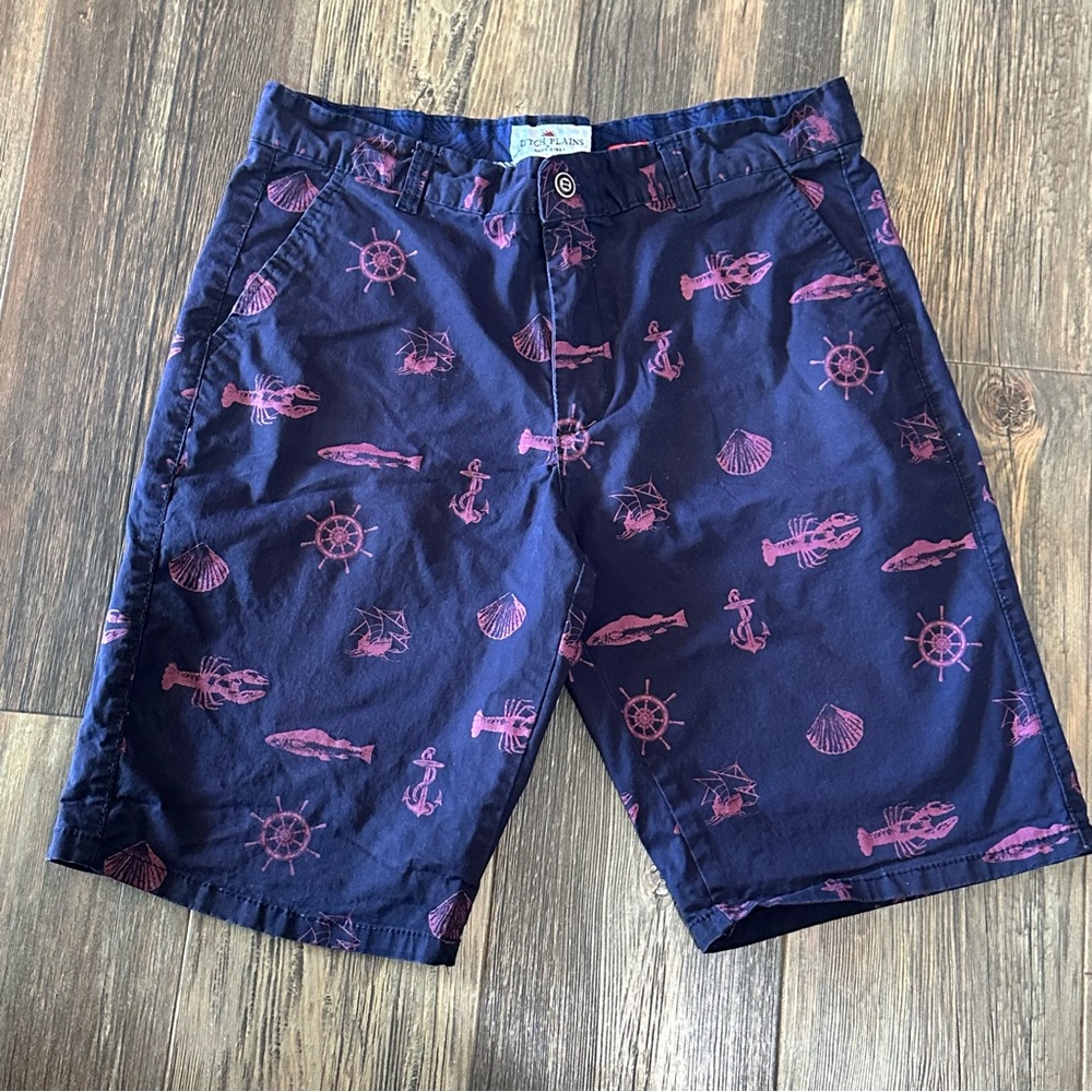 DITCH PLAINS Ricky Singh navy blue shorts men’s 36 stretch nautical